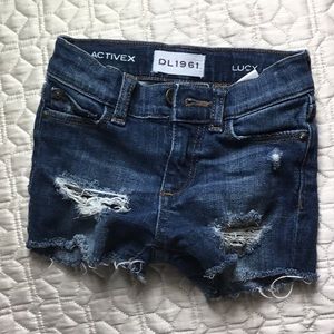 Dl1961 Lucy distressed denim shorts